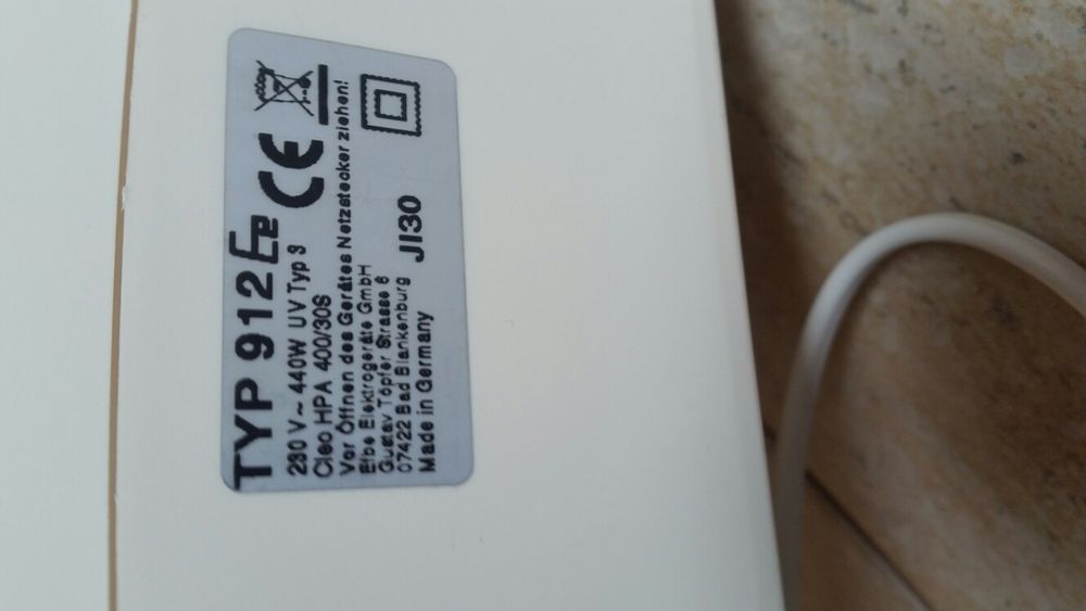 Dispozitiv Lampă de bronzare Magic-typ 912 440w