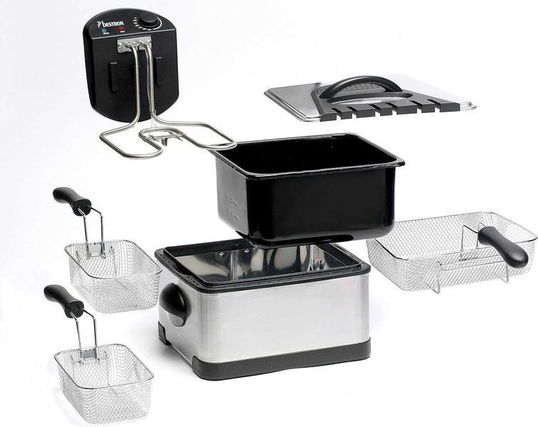 ПРОМО 2г Гаранция Нов Професионален Фритюрник Bestron DF402B 4л 2000W