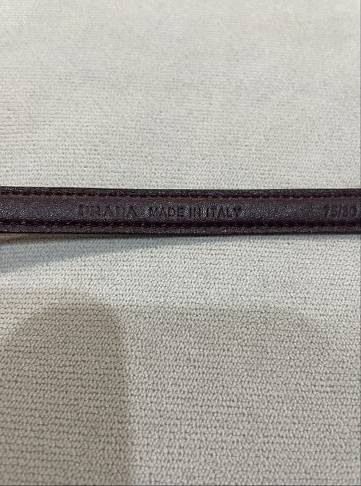 Ремень Prada бордовый (оригинал)