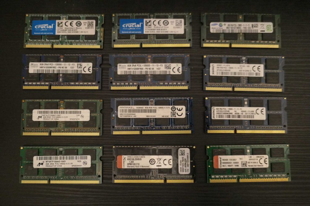 Modul Memorie RAM Laptop SODIMM 16 GB DDR3 8 Giga DDR3L 4GB KIT Mini pc USFF Tiny Samsung Micron Kingston Samsung SK Hinyx
