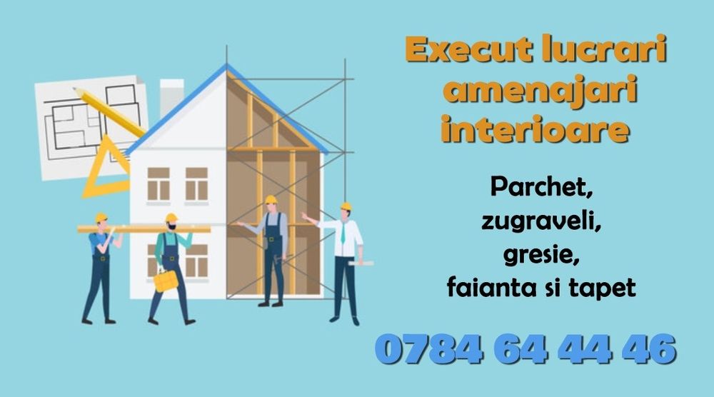 Experienta in tot ce presupune amenajari interioare , disponibil imedi