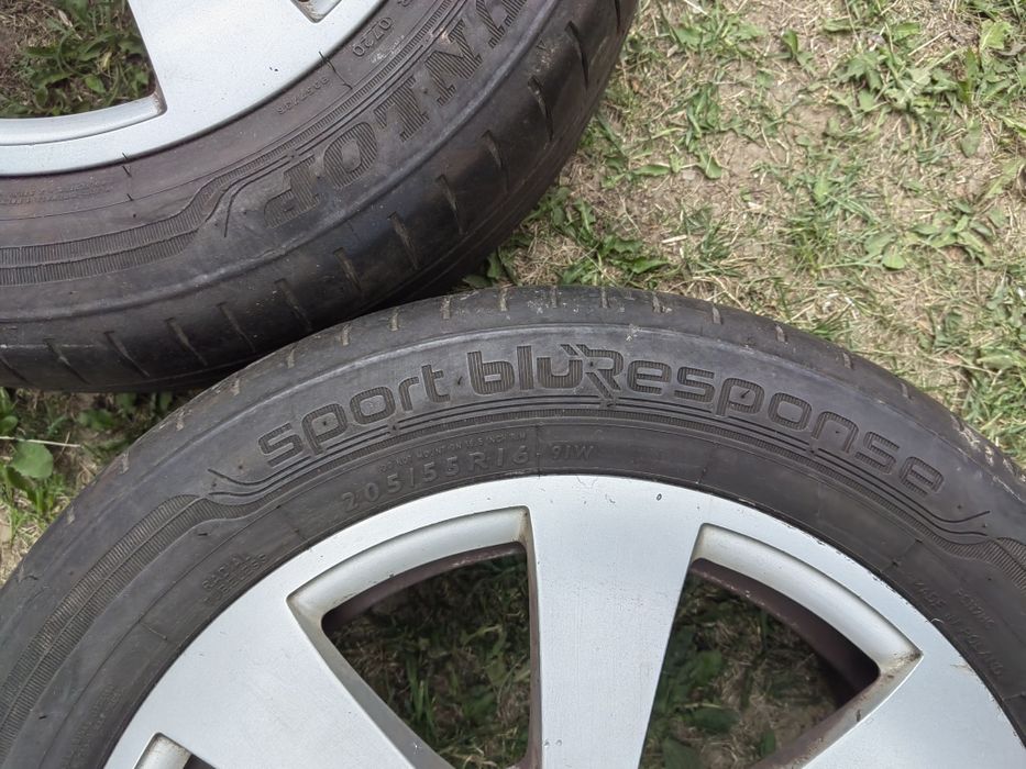 Jante din aliaj cu anvelope Dunlop