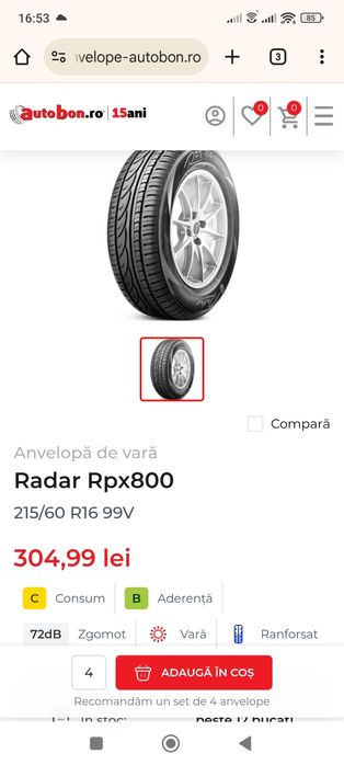 Anvelope vara 215 60 r16