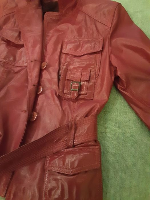 Женская натуральная кожаная куртка