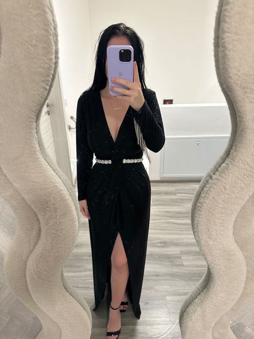 Rochie de seară croită.