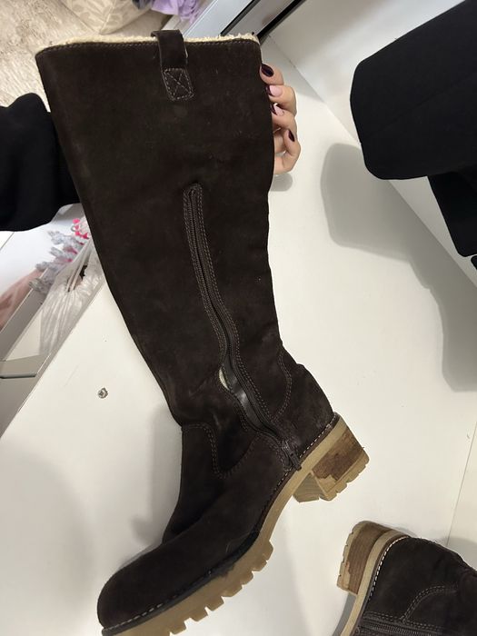 Ботуши Esprit естествен велур