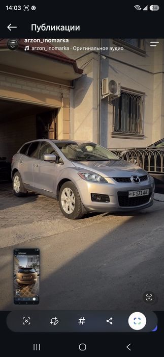Mazda cx7 sotuda xolati zor