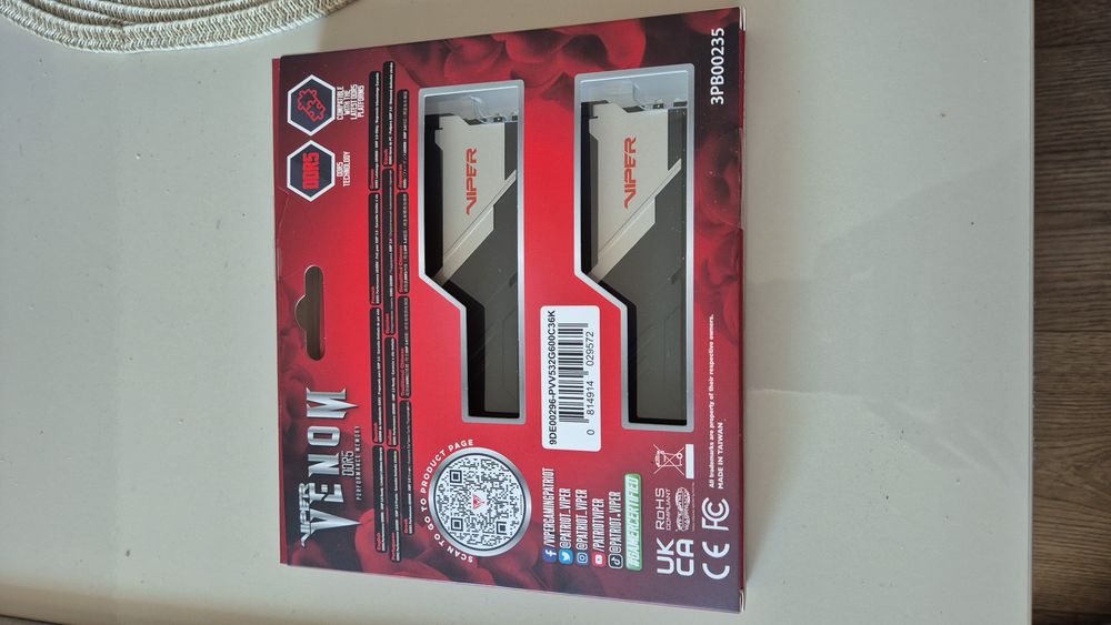 Memorii 2x16 GB DDR5 Patriot , 6000 MHz, CL36, AMD Expo/XMP 3.0