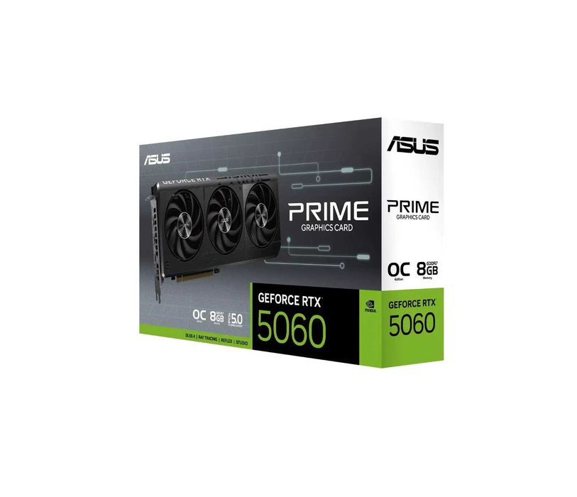 - Видеокарта ASUS Dual GeForce RTX 5060 OC 8GB GDDR7