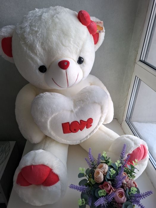 Мишка плюшевый новый