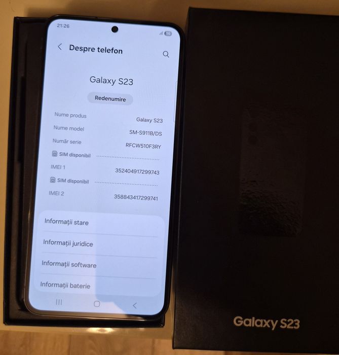 Samsung Galaxy S23 Negru 128 GB