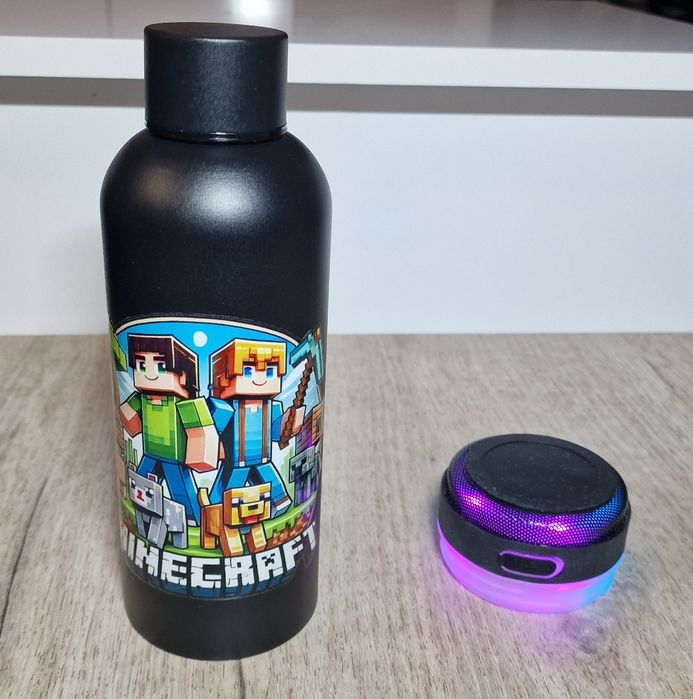 Персонализирана Бутилка / Термос за вода с тонколонка ( Bluetooth )