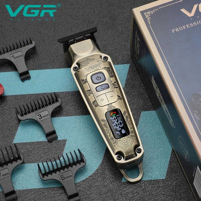VGR V-901 Професионална машинка за подстригване USB включени аксесоари
