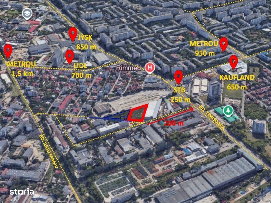 Bd. Timisoara, CUT = 3, P+14 - 12 minute Metrou Valea Ialomitei