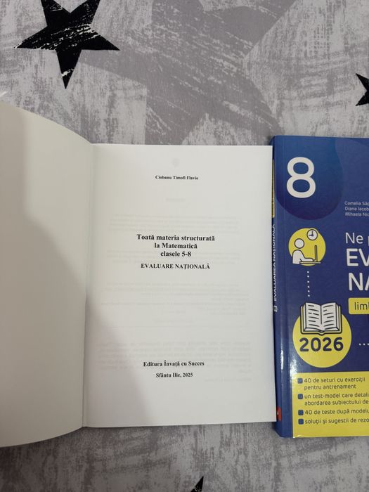 Vand culegeri de matematica respectiv limba si literatura romana