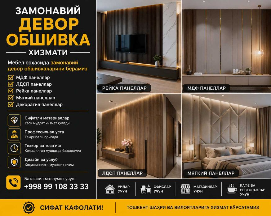 Мебель обшивка стены 3D панели