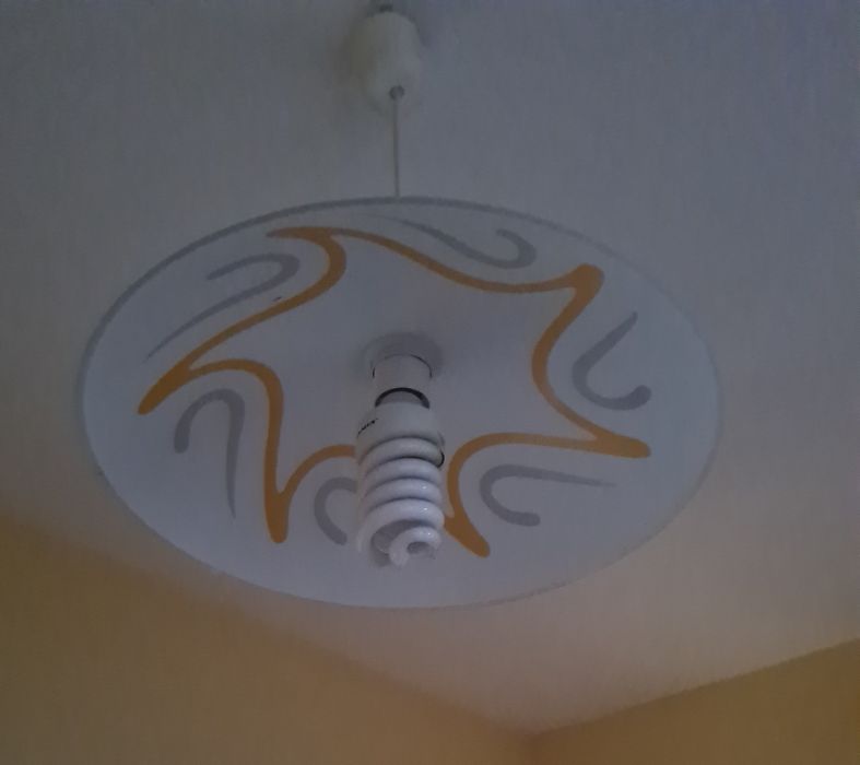 Таванна лампа с декоративен плафон