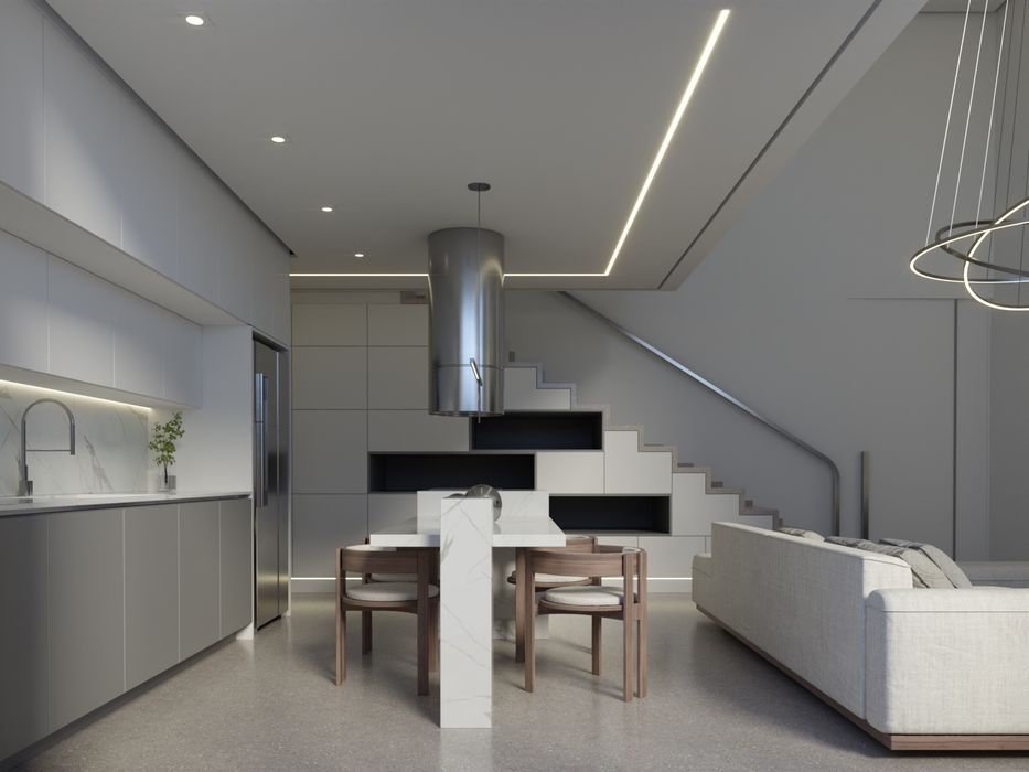 Интериорен дизайн - 3D визуализации, чертежи, план електро, вик, ОВК..