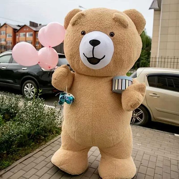 Гигантски надуваем Костюм на Лило и Стич 2,6м за парти Розов