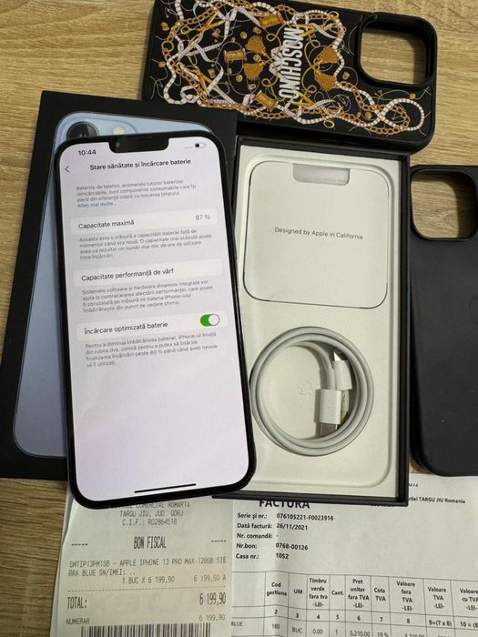 Iphone 13 Pro Max /Baterie 87% / Ca NOU