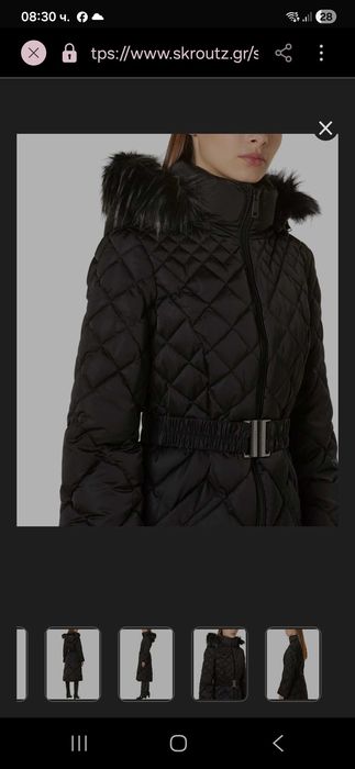 Зимно пухено яке Guess