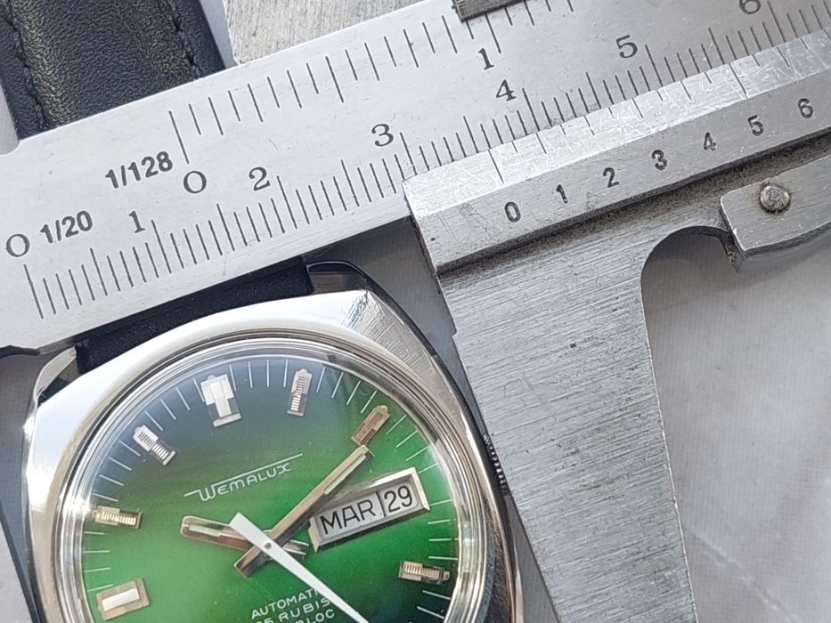 Ceas Wermalux Day-Date automatic, de colectie, vintage