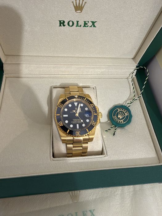 Rolex Submariner Date Ref: 126618LN 41mm Automatic Yellow Gold Ceramic Black
