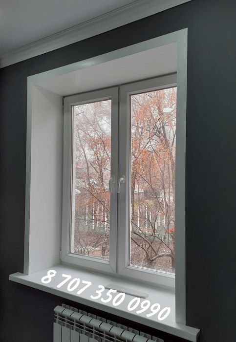 Установка пластиковых откосов!