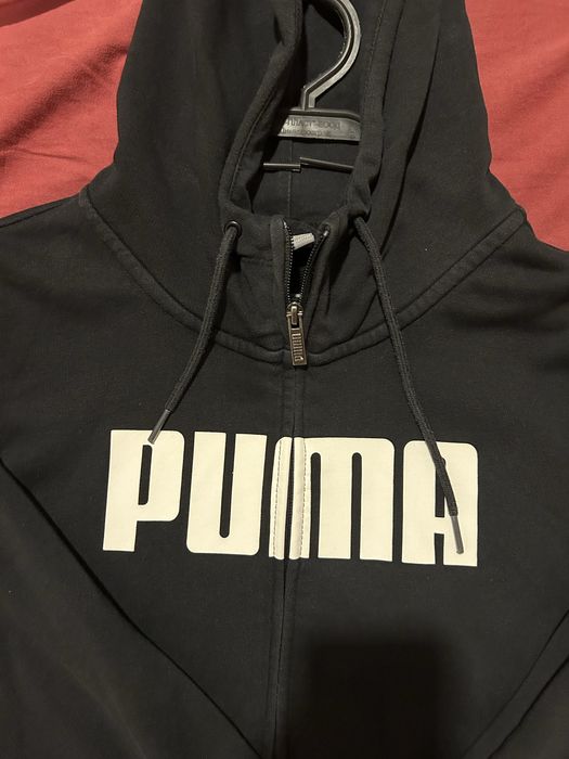 Черен суичър Puma с цип