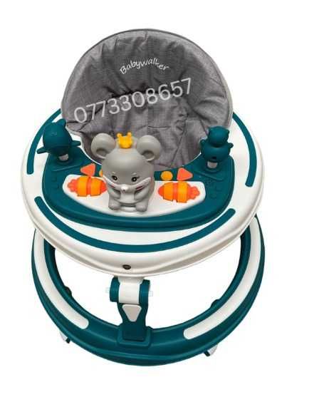 Premergator Muzical Soricel cu Lumini, Cadru Metalic, Roti Silicon