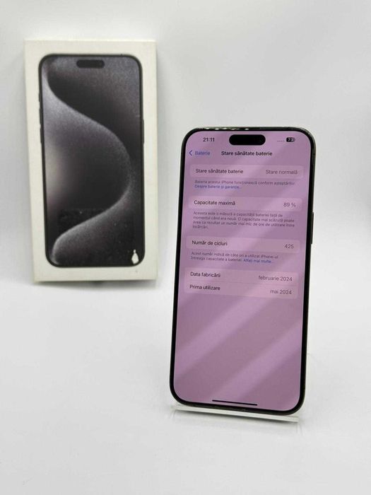 Amanet Lucky Gold VITAN / Iphone 15 PRO MAX / 256 GB 89% BAT 425 INC / Factura / Garantie #53340