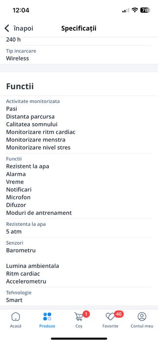 Smartwatch Huawei Watch Fit4