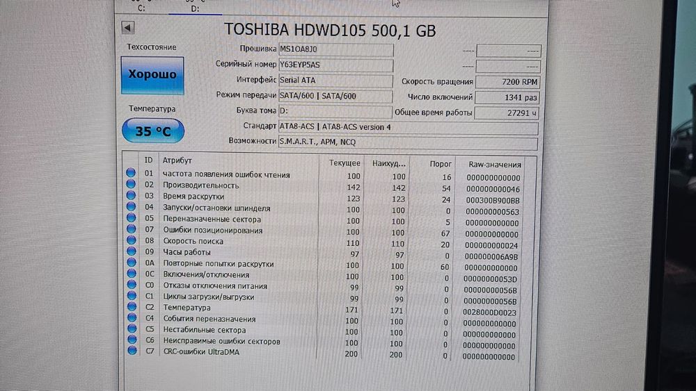 Продается жёсткий диск