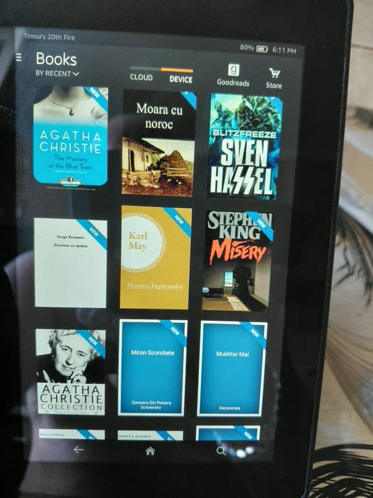 Vind Amazon fire generația 3 cu peste 2300 de cărți în limba română