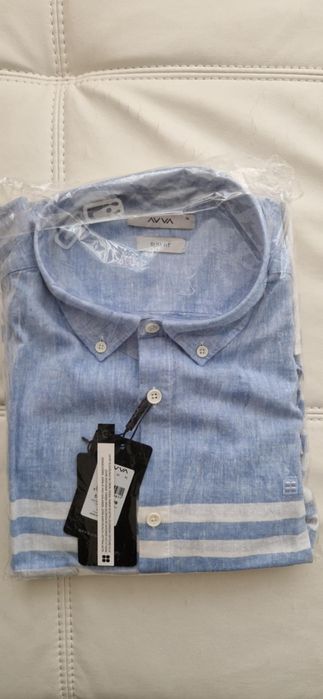 Мъжка риза AVVA памук и лен