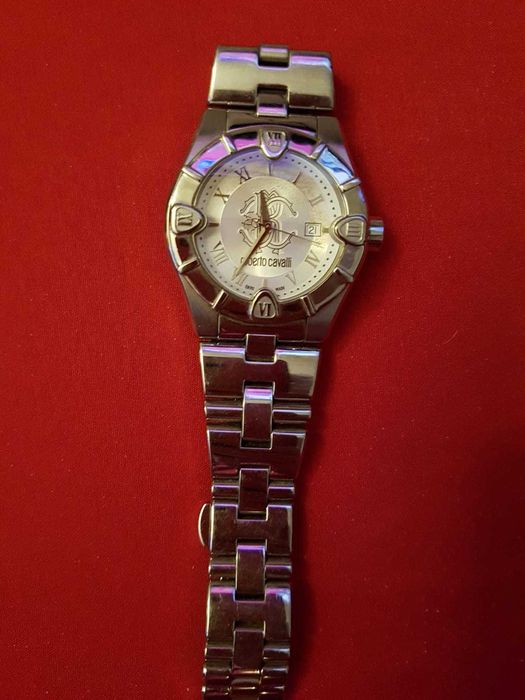 Ceas barbatesc argintiu Roberto Cavalli
