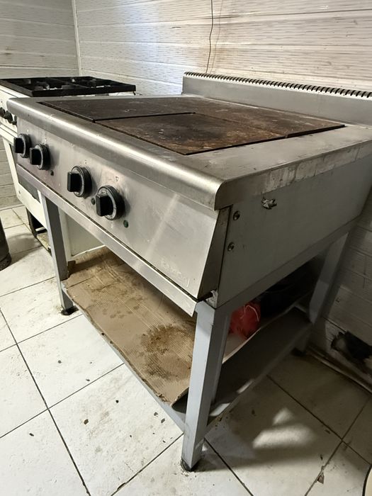 Электроплита трехфазная, промышленная ресторан кафе чойхона учун