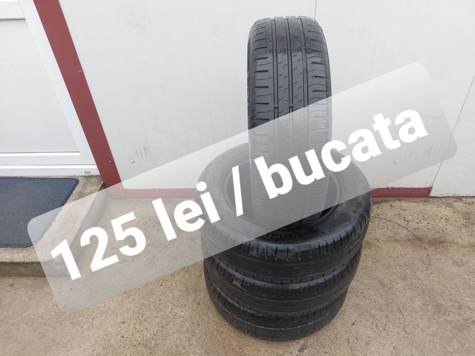 125 lei bucata! Set anvelope de vara 185 65 r15 Continental