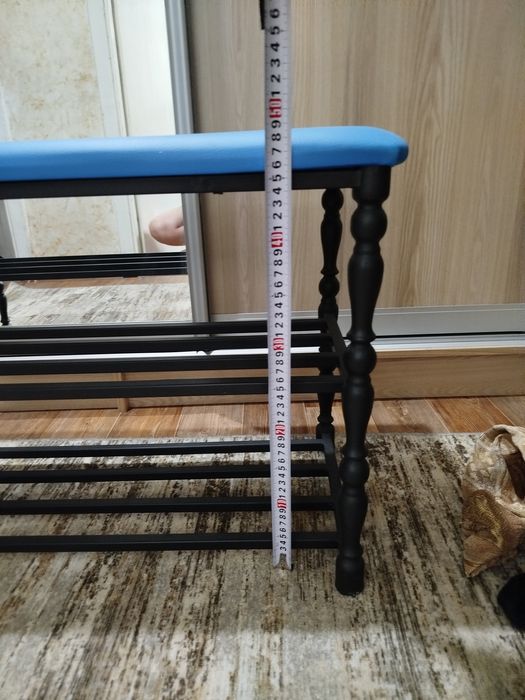 Два в одном: пуфик+обувная полка