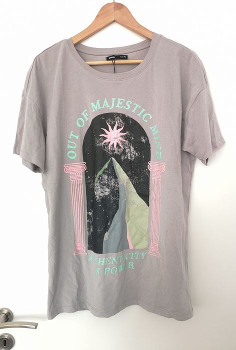 Tricou gri oversize Sinsay