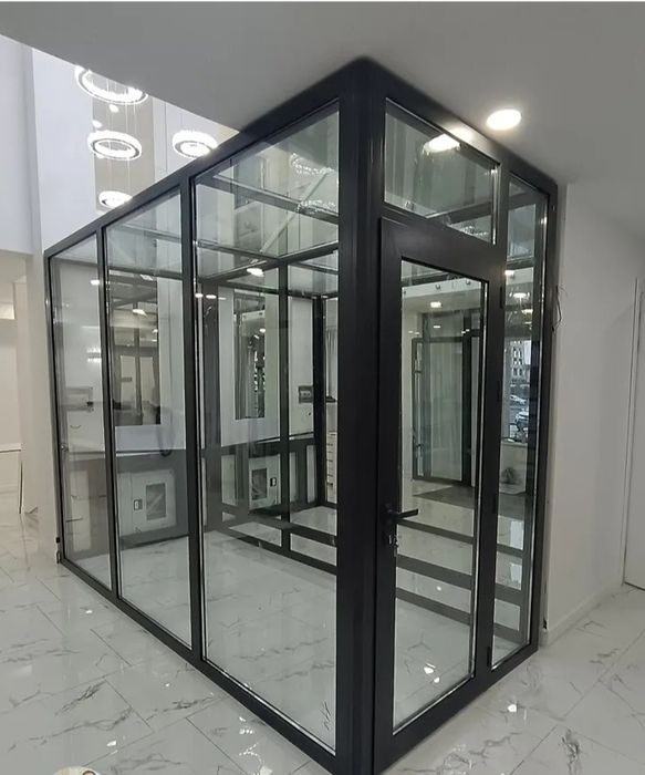 Алюминиевые офисные перегородки, двери, витражи