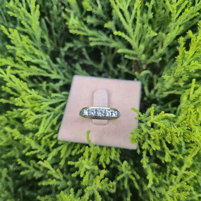 Inel din aur de 14K cu diamante naturale