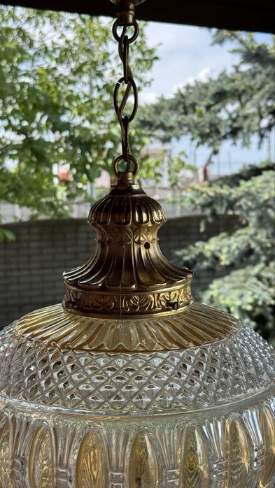 Candelabru deosebit - cristal si bronz