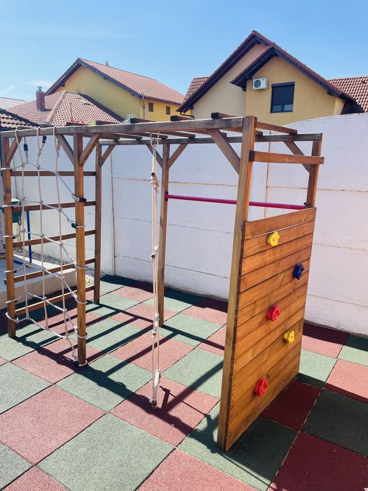 Loc de joaca -Cadru de cățărare, 240x100x170 cm, lemn de pin tratat