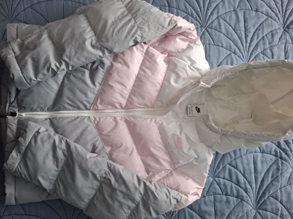 Geaca Nike fete alba