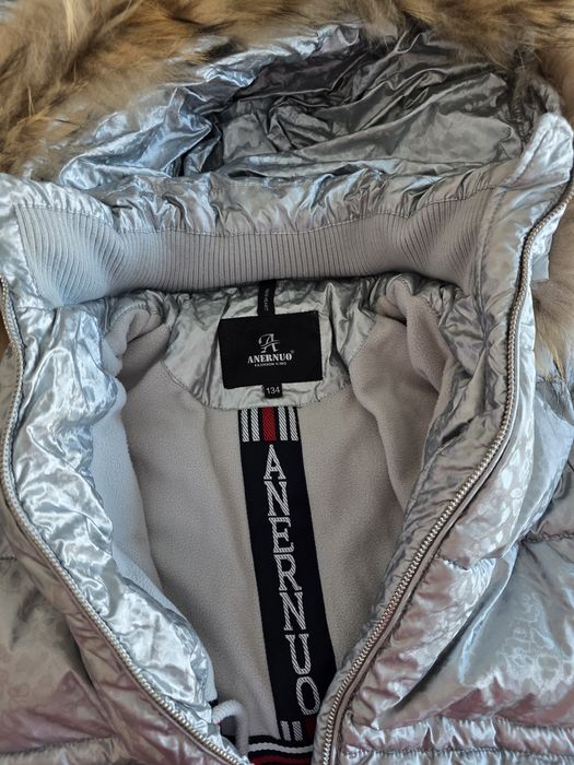 Geaca anernuo puf si blana naturala