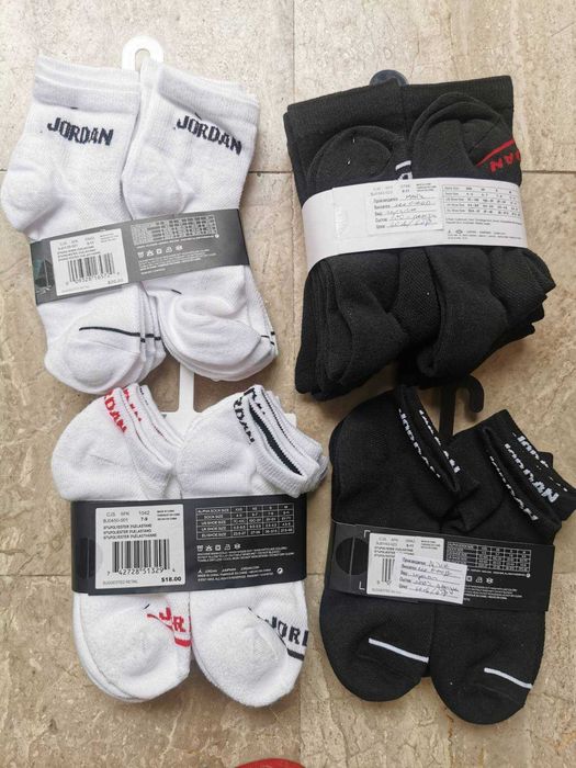 Nike Jordan пакет от 6 чифта чорапи размер 40 от Сащ 5 различни модела