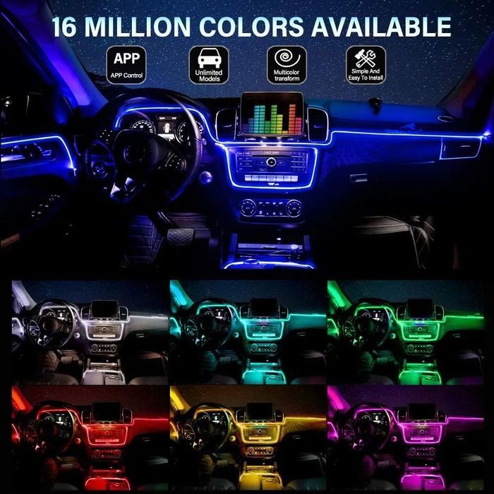 fir neon rgb cu 5 celule 6metri