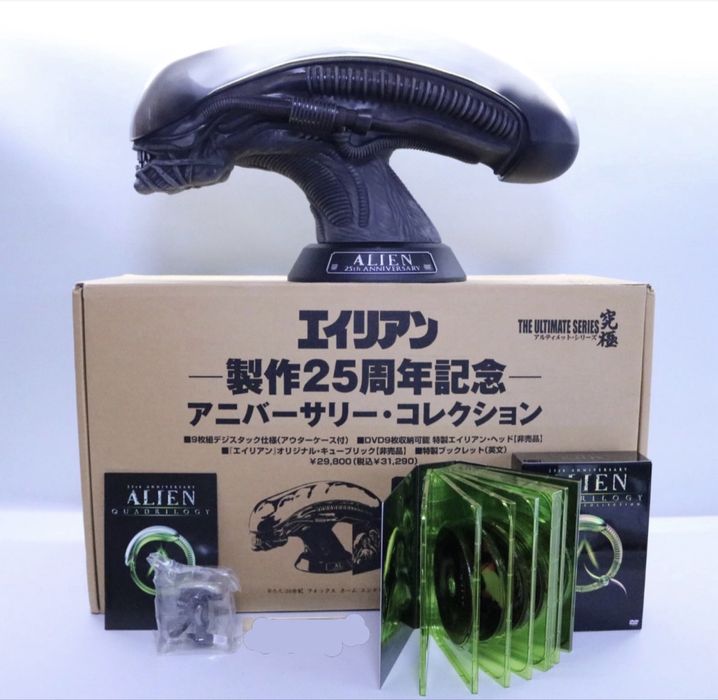 Alien Quadrilogy 25th Anniversary Collection Head Figure DVD Set JAPAN Xenomorph Fox Disney