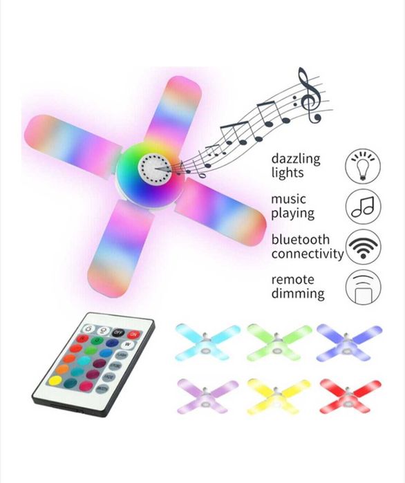 Lampă LED muzicală, RGB, Bluetooth